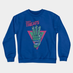 THREE FINGER MONSTER TASTY TREATS DESIGN T-shirt STICKERS CASES MUGS WALL ART NOTEBOOKS PILLOWS TOTES TAPESTRIES PINS MAGNETS MASKS T-Shirt Crewneck Sweatshirt